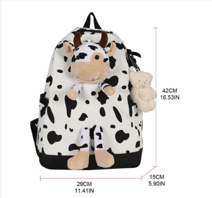 [SALE KHỦNG] Balo Nữ Ulzzang,balo sinh viên giá rẻ,balo đựng laptop,Balo đi học basic,mẫu balo bò sữa hotrend,balo xinh giá rẻ, Balo ulzzang đi học dễ thương chống nước phong cách Hàn Quốc