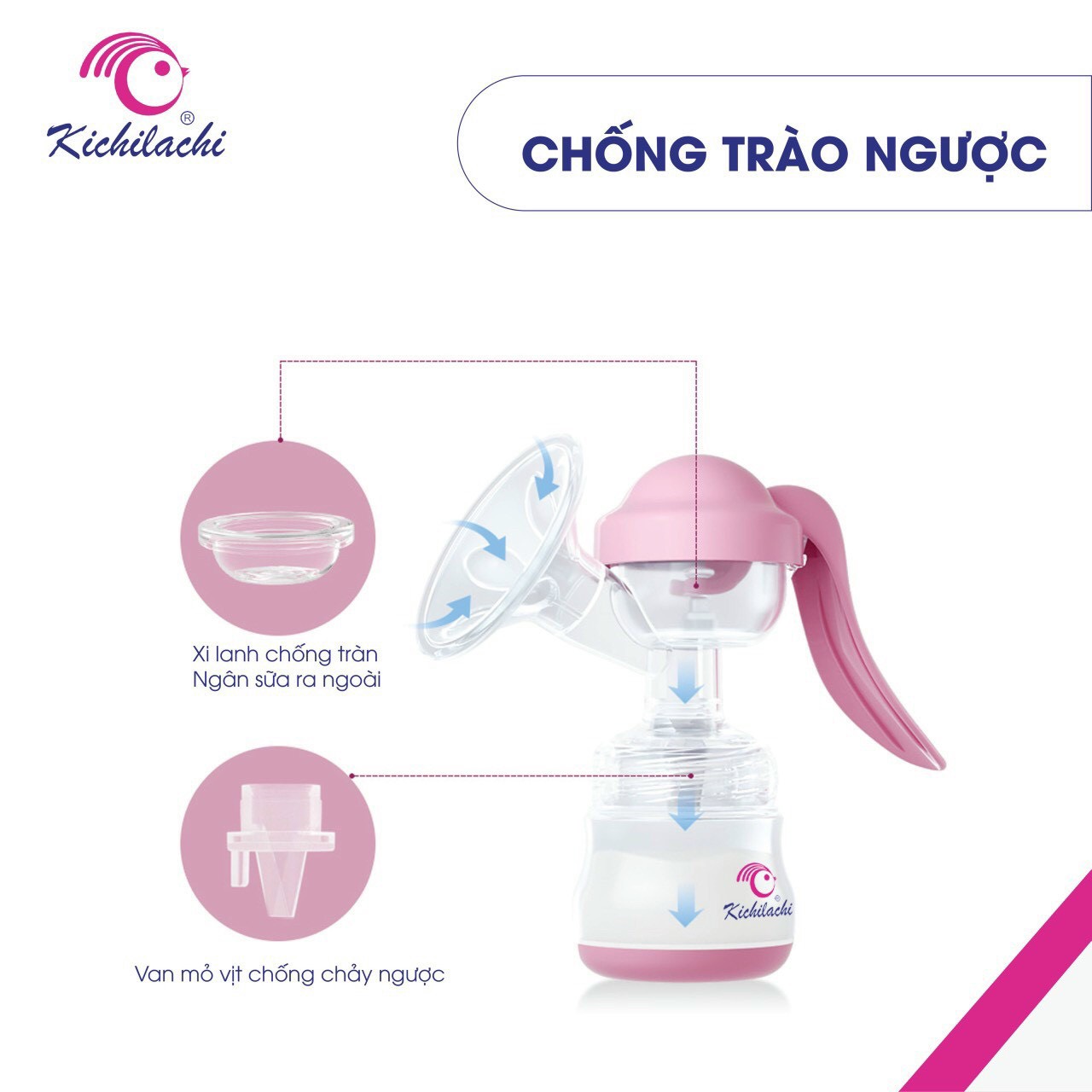 Dụng cụ Máy Hút sữa cơ bằng tay Kichilachi