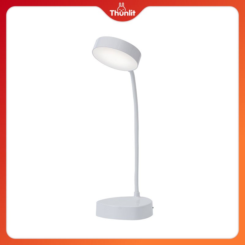 Thunlit Reading Table Lamp 1500mAh Rechargeable Dimmable LED Desk Lamp with 3 Color Temperatures