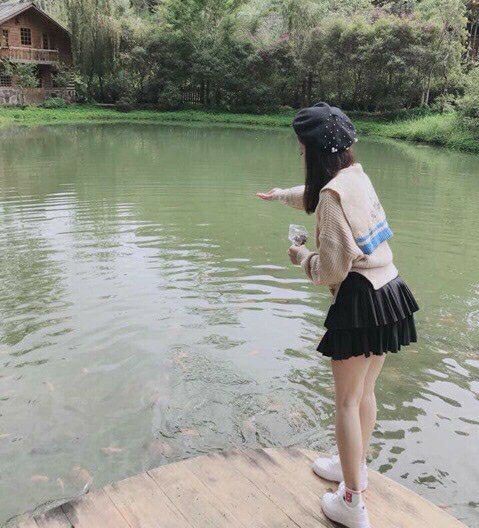 Chân váy 2 tầng xếp ly kèm ảnh thật