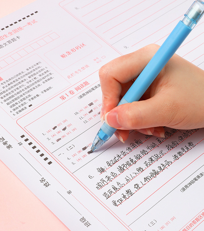 Túi Dụng Cụ Học Tập Gồm Bút Bi/Gôm/Thước
