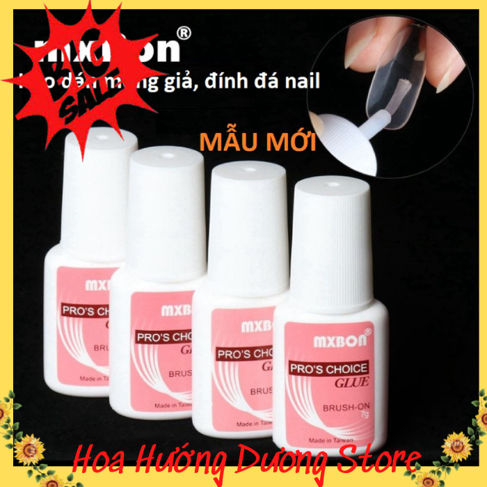 Combo 2 chai keo dán móng giả và đính đá nail siêu chắc MxBon keo dán móng tay cho thợ nail chuyên nghiệp