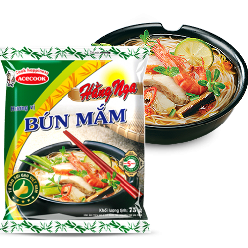 Gía sỉ 1 thùng Bún Mắm HẰNG NGA  ( 30 gói )