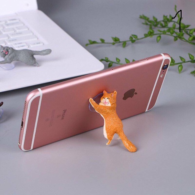 Giá đỡ điện thoại hình mèo con siêu cute