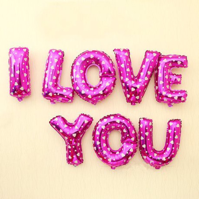 Set Bóng Chữ I Love You