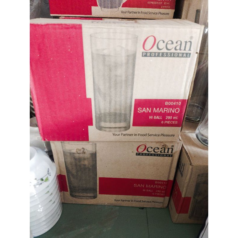 [HCM]1 Hộp 6 Ly Thủy Tinh Ocean B00410-