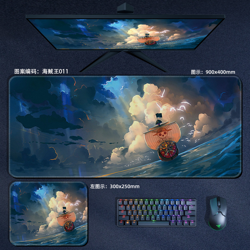 Lót chuột one piece luffy size 300x250x3mm