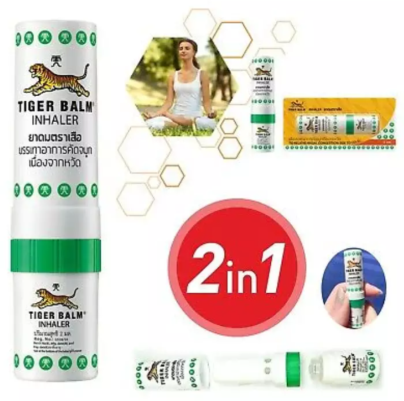 Hít Thông Mũi 2 Đầu Tiger Balm Inhaler Thái Lan
