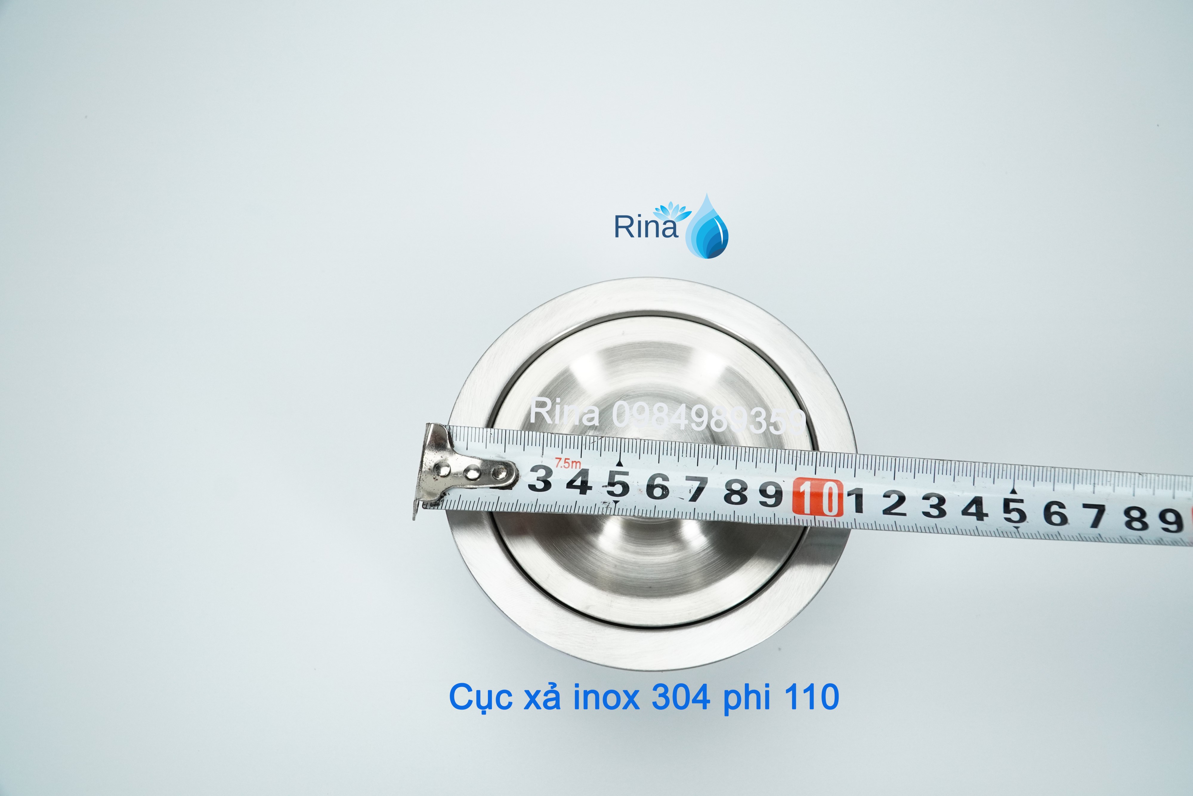 Bộ xả rửa chén inox chậu 1 học - xả rửa chén đơn - bộ xả chậu chén bát 1 hố trọn bộ ống xả xi phông chậu rửa chén bát 1 hộc phi 110mm inox 304 rina