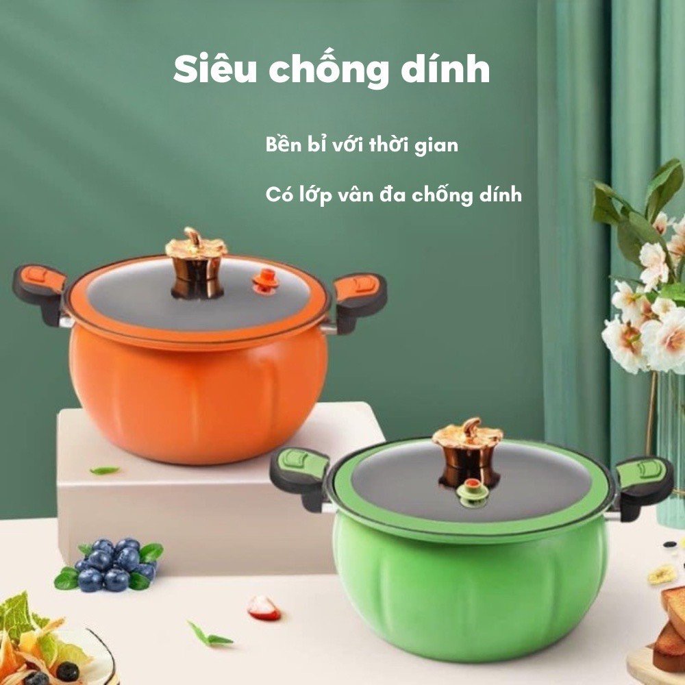 Nồi Áp Suất Bí Ngô Đa Năng 24cm 8 Lít