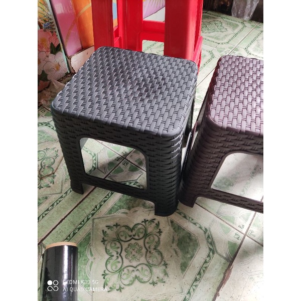 Ghế lùn đan mây cao cấp