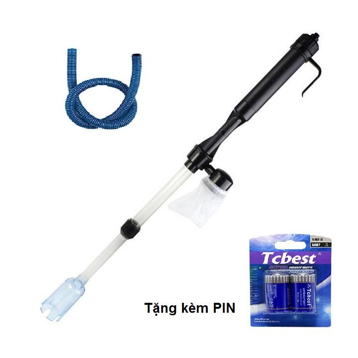 Máy vệ sinh hồ cá chạy PIN