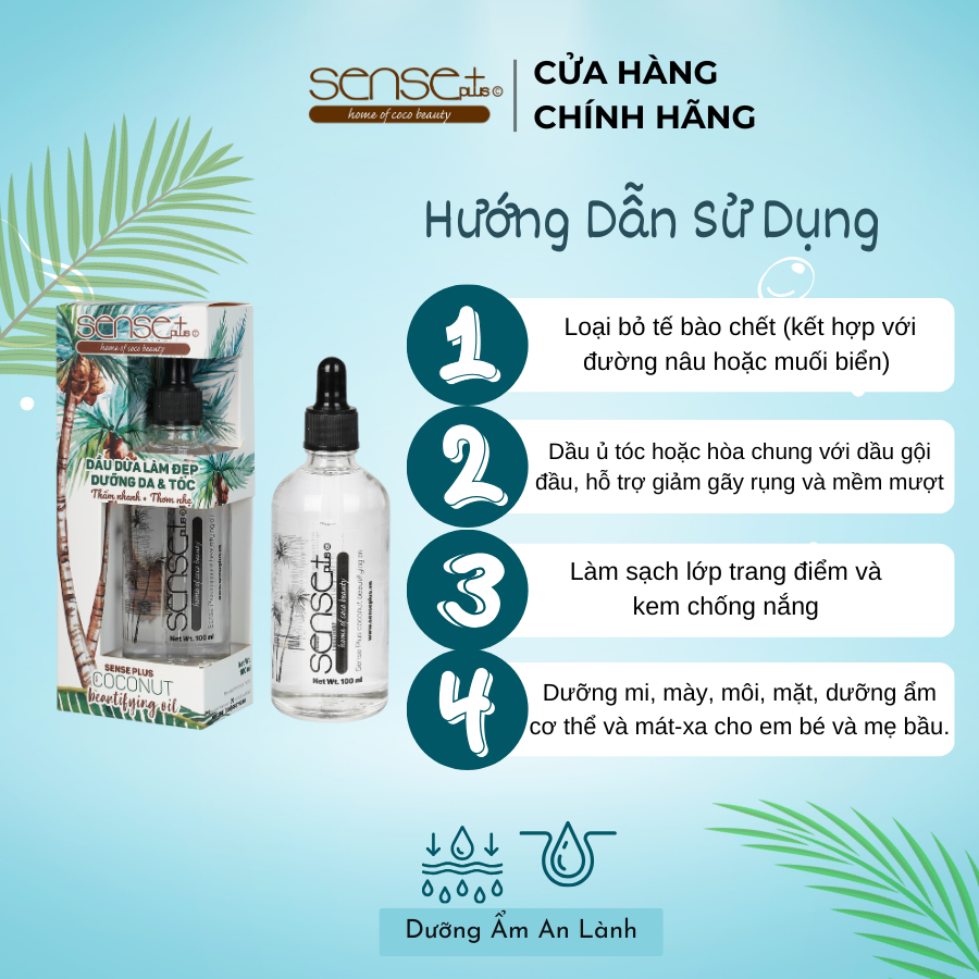 Coconut Beautifying Oil Sense Plus 100ml