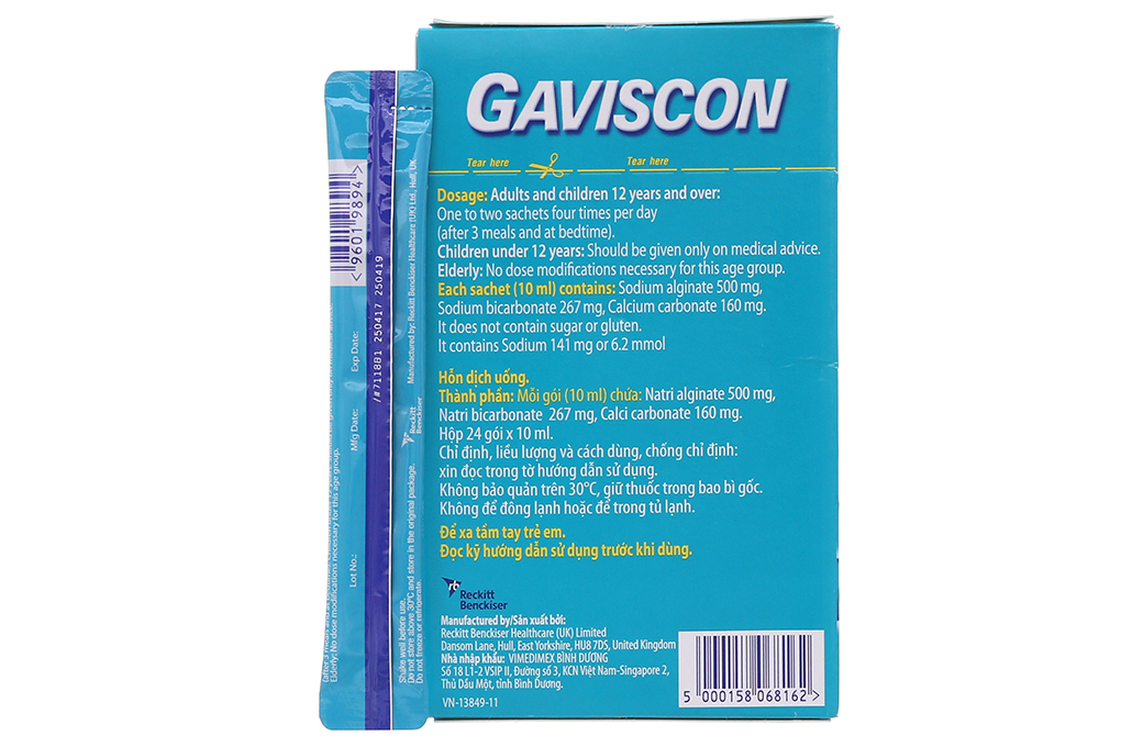 1 hộp Gáviscòn hộp 24 gói