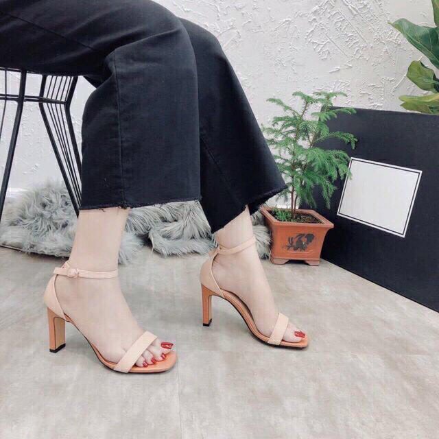 Giày sandal gót nhọn 7p