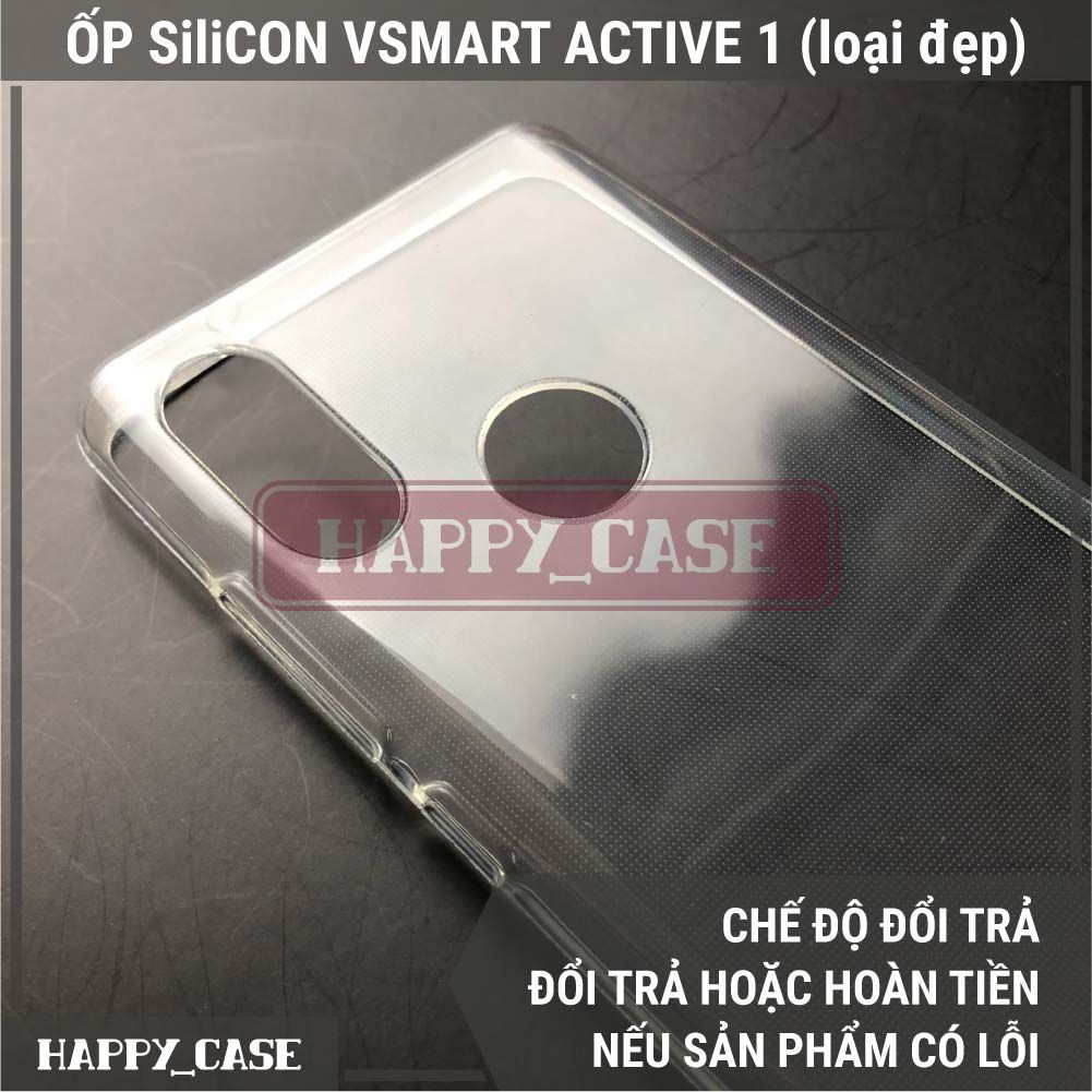 Ốp Điện Thoại Vsmart Active 1 (LOẠI ĐẸP) Thin Transparent Silicon
