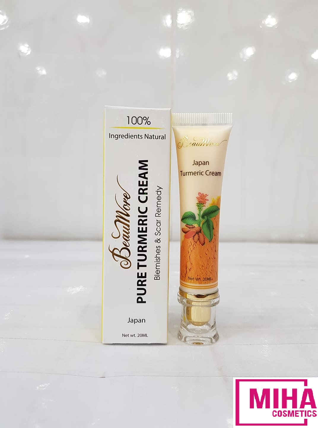 [HCM]Kem Nghệ Tươi Nhật Bản Giảm Mụn Và Sẹo Thâm BEAUMORE 20ml