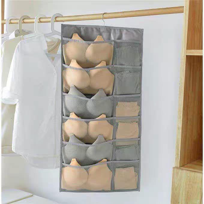 Túi treo đồ 2 mặt 30 ngăn đựng phụ kiện thời trang, thắt lưng, đồ lót, vật dụng gia đình tiết kiệm diện tíchcó móc treo tủ siêu tiện dụng, chất liệu vải oxford chống thấm nước bền đẹp