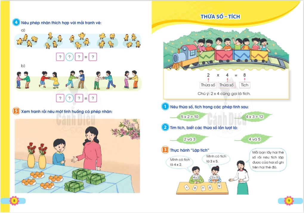 Toán lớp 2 tập 2 - Bộ Cánh Diều