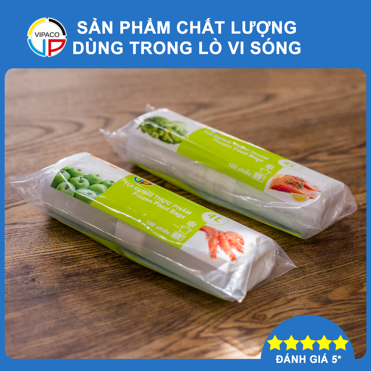túi đựng thực phẩm đông lạnh Vipaco