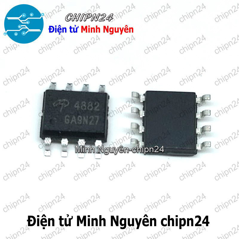 [2 con] (ST) Mosfet Dán AO4882 SOP-8 Hàng Tốt 8A 40V (2 Kênh N) (SMD) (4882) - HH004673