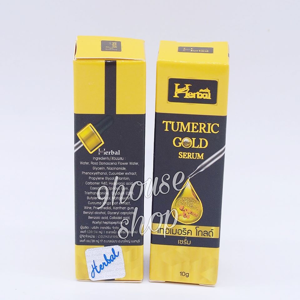 (Hộp ĐEN) 01 Chai Serum NGHỆ ĐEN Herbal Thái Lan 10ml (6610)