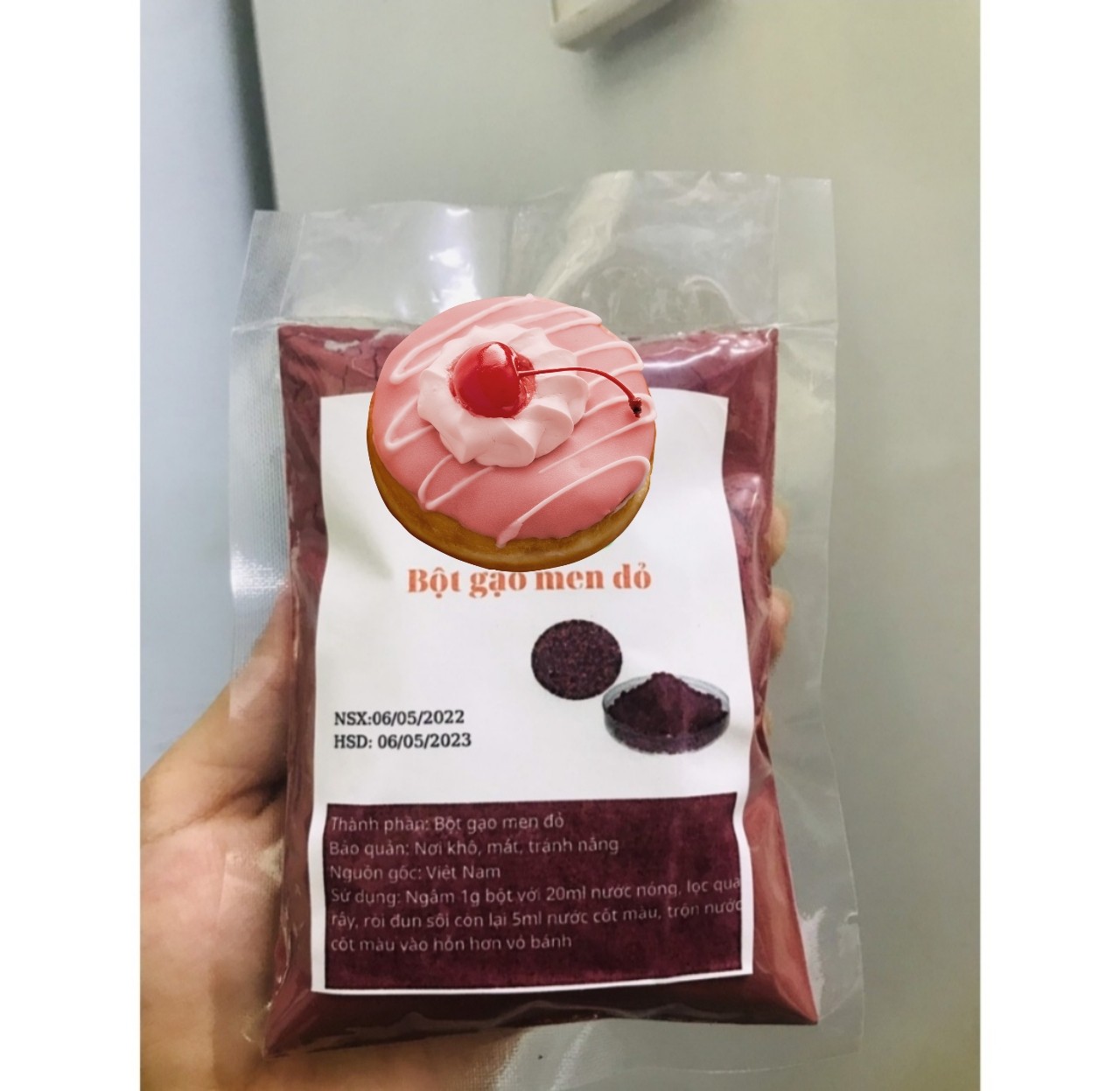 Bột gạo men đỏ( Hồng Cúc)