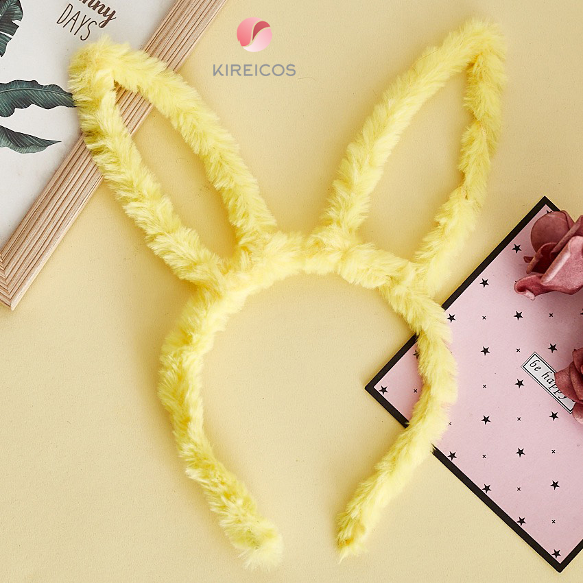 Băng Đô Tai Thỏ Lông Sù Mềm Siêu Cute - kireicos