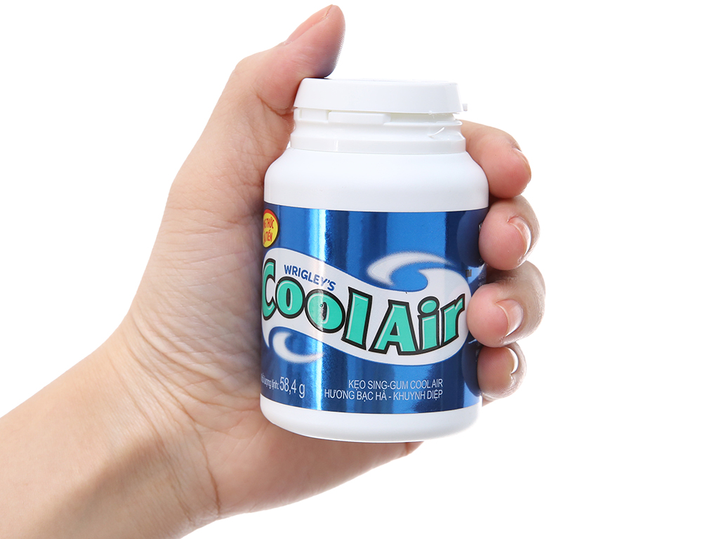 Kẹo Cao Su Coolair Hương Bạc Hà - Khuynh Diệp 6 Hủ