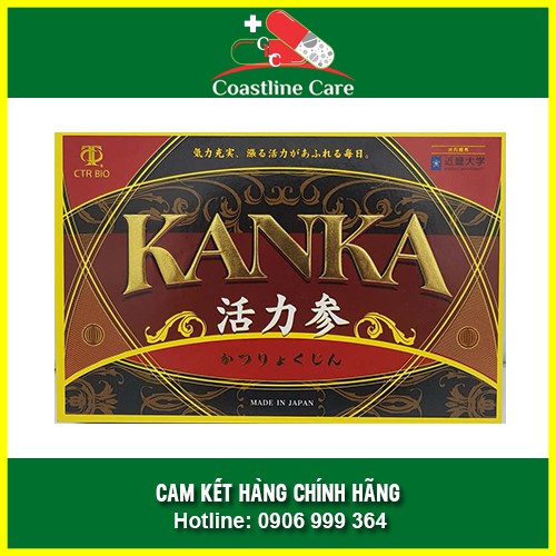 [HCM]✅ () - Bổ Thận KANKA Katsuryokujin (Hộp 180 Viên) Tặng Kèm 1 Vỉ 10 Viên