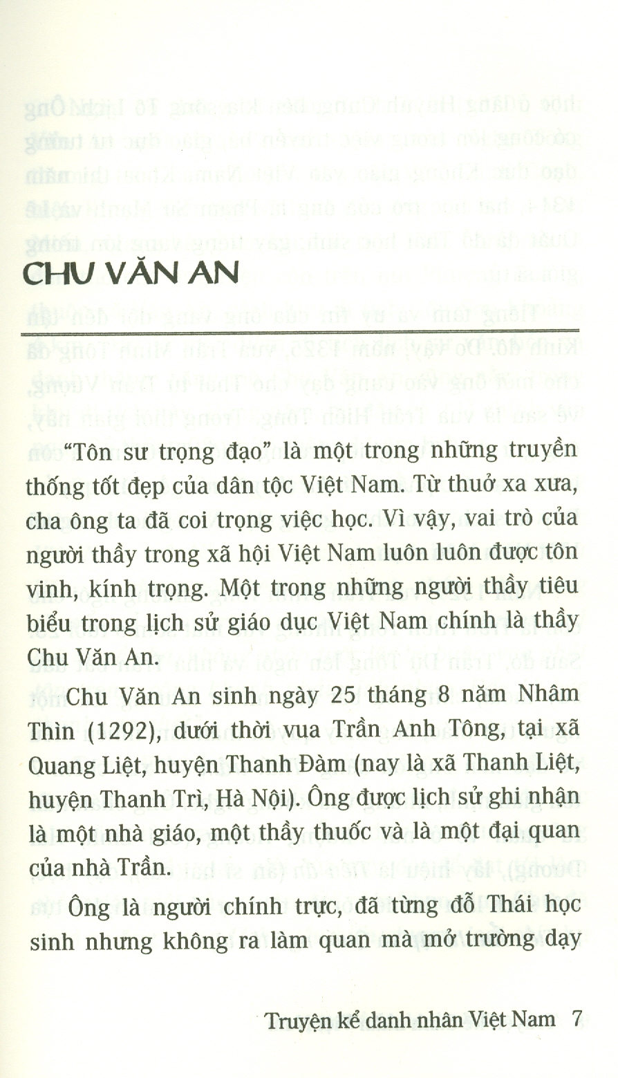 Truyện Kể Về Danh Nhân Việt Nam