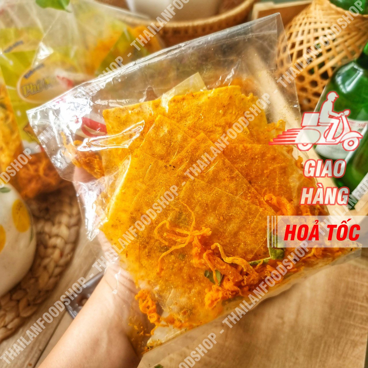 Bánh Tráng Phô Mai Mix Khô Gà