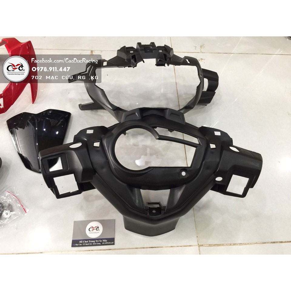 BỘ ĐẦU ĐÈN EX150 2019 GẮN CHO 2015 - MÀU ĐỎ
