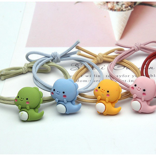 Dây buộc tóc khủng long dễ thương, cột tóc khủng long phong cách Hàn Quốc
