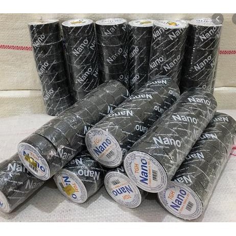 COMBO 10 CUỒN BĂNG KEO ĐEN NANO QUẤN DÂY ĐIỆN
