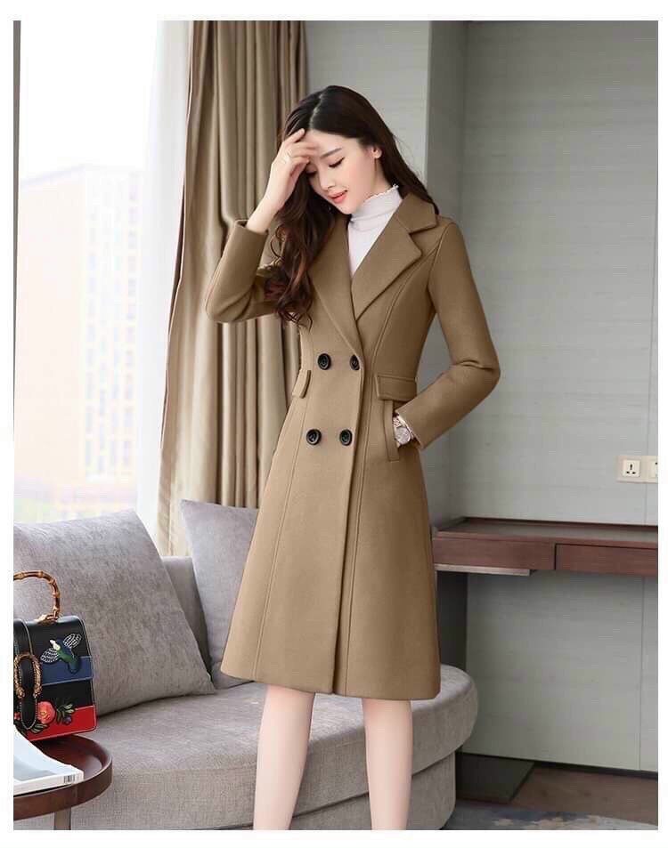 Áo khoác dạ phom dài cổ vét BEYEU1688 - BY4470