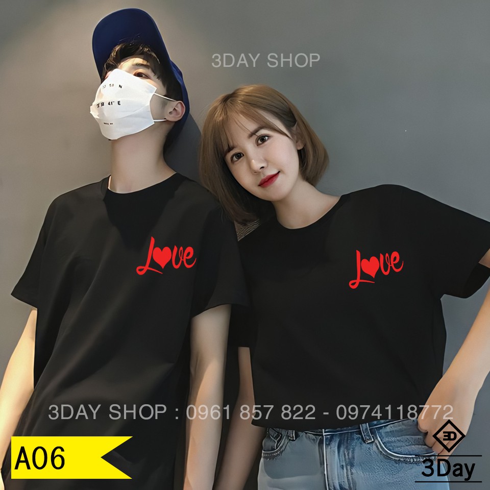 ÁO ĐÔI ÁO CẶP LOVE GIÁ SỈ
