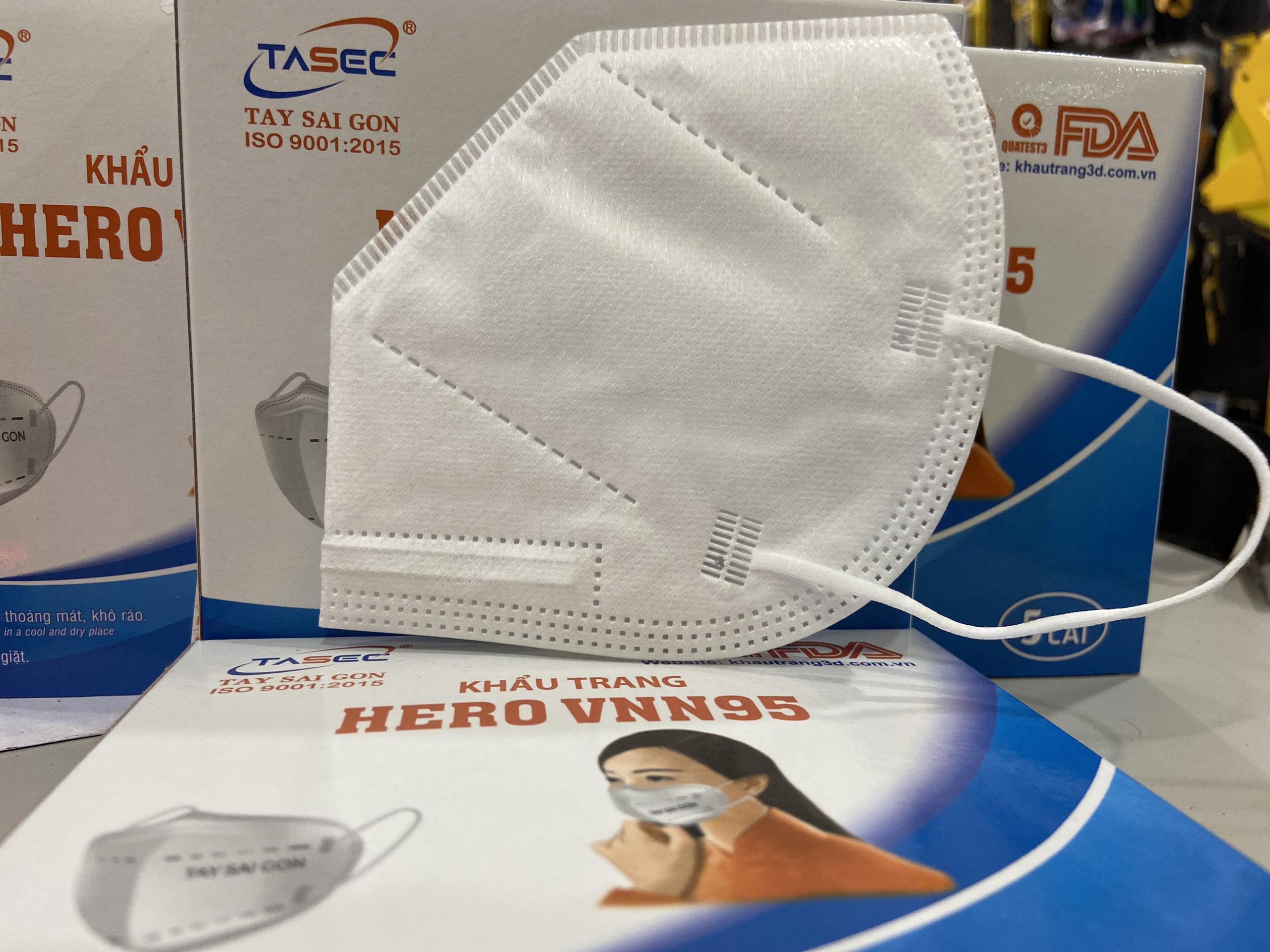 Khẩu trang Hero VNN95 Tây Sài Gòn (hộp 5 cái)