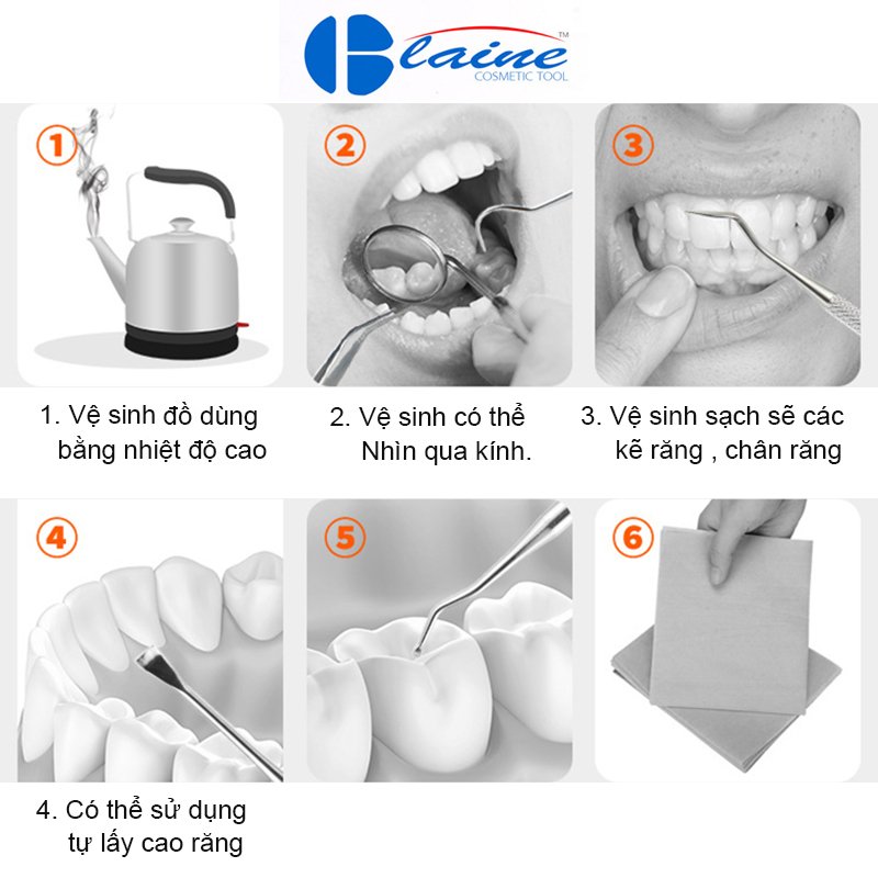 Bộ dụng cụ nha khoa vệ sinh răng miệng