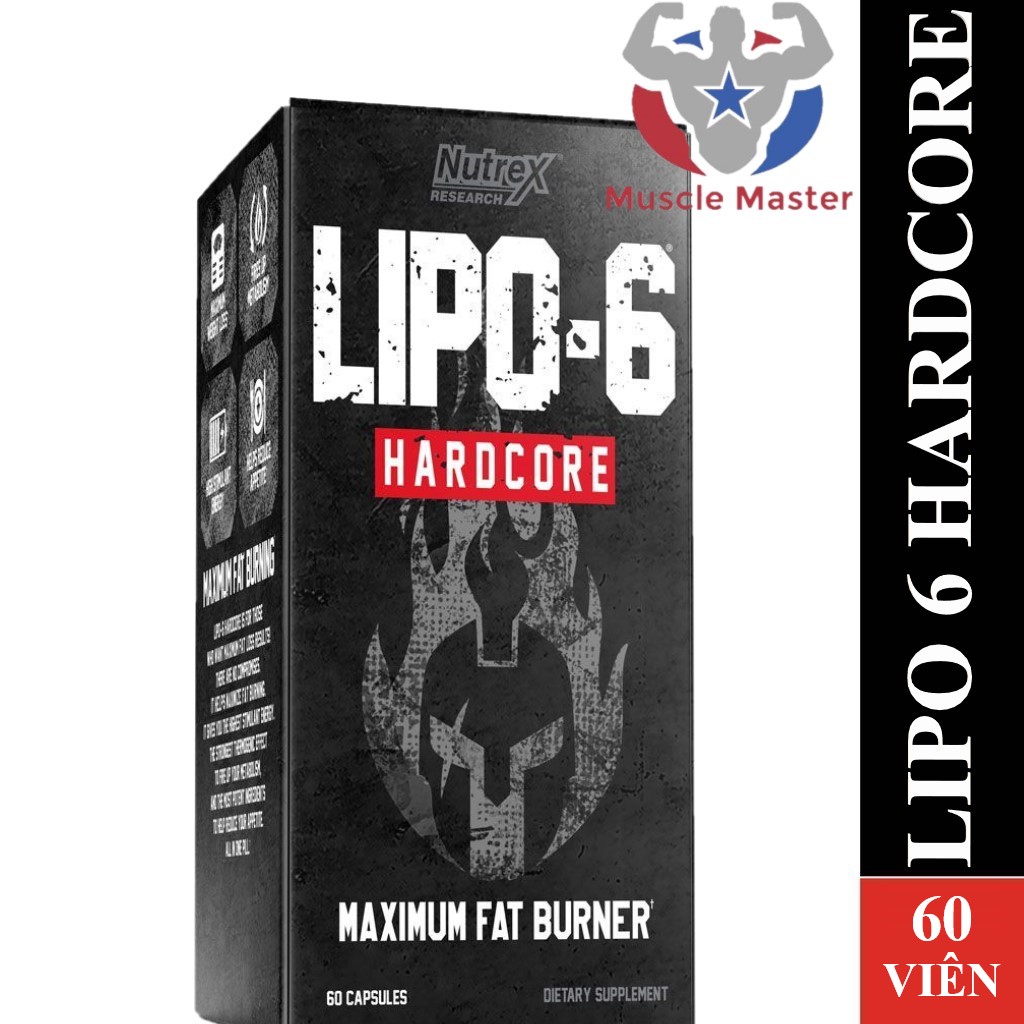 Viên Đốt Mỡ Mạnh Nutrex Lipo 6 Hardcore 60 Viên
