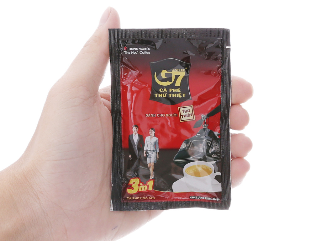 Cà Phê Sữa G7 3in1 Trung Nguyên (50 Gói * 16G) (Gói Vuông DATE MỚI)