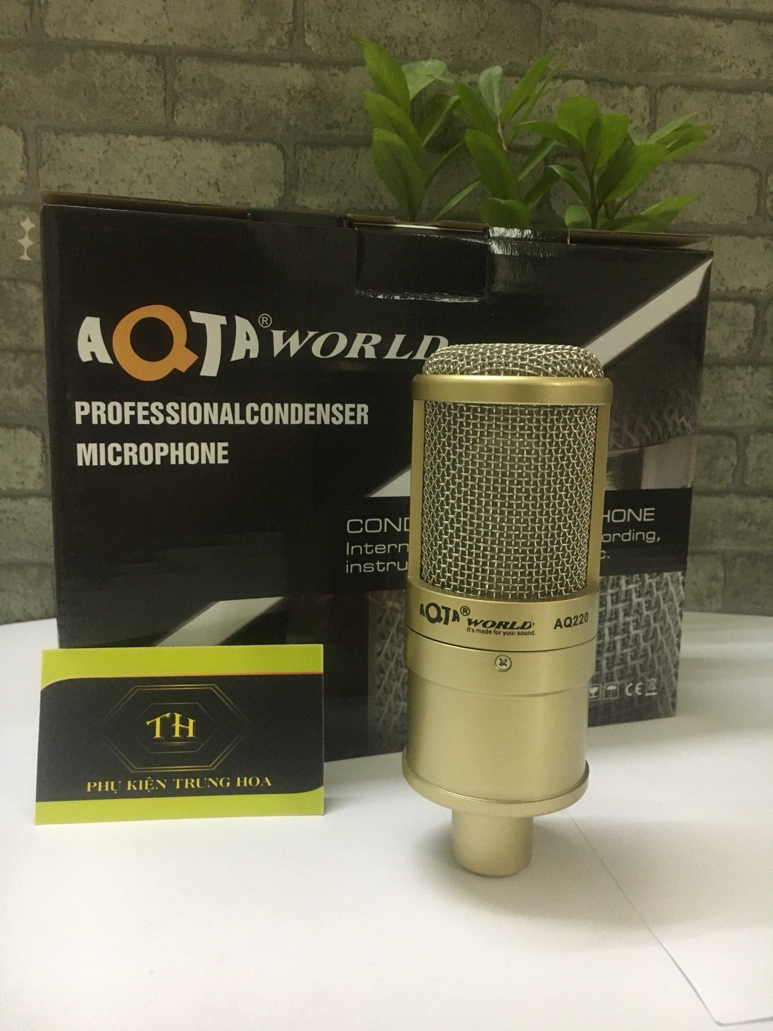 Mic thu âm LiveStream, karaoke  AQ-220