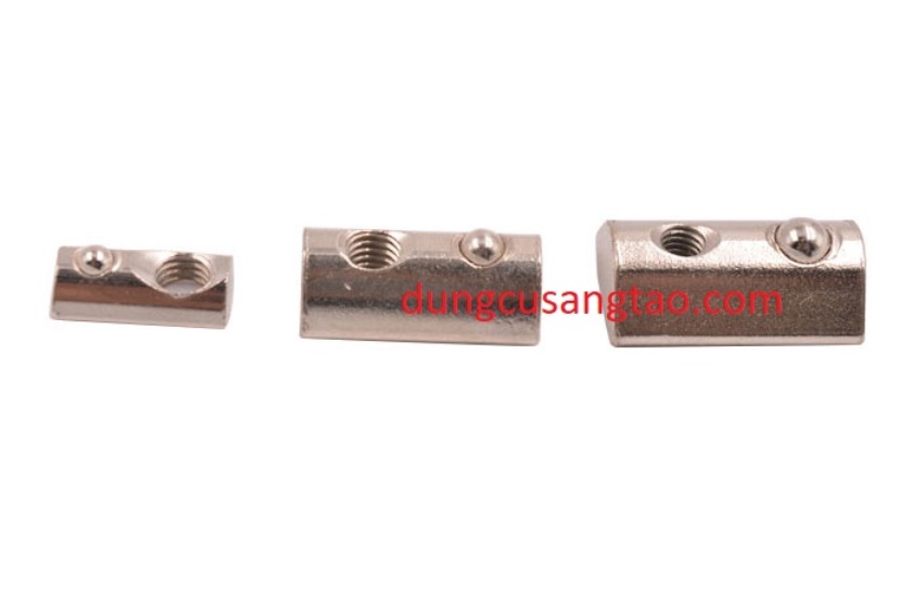 Ốc slider bi nhôm 2020, 3030, 4040 (con trượt có bi dùng cho nhôm định hình)