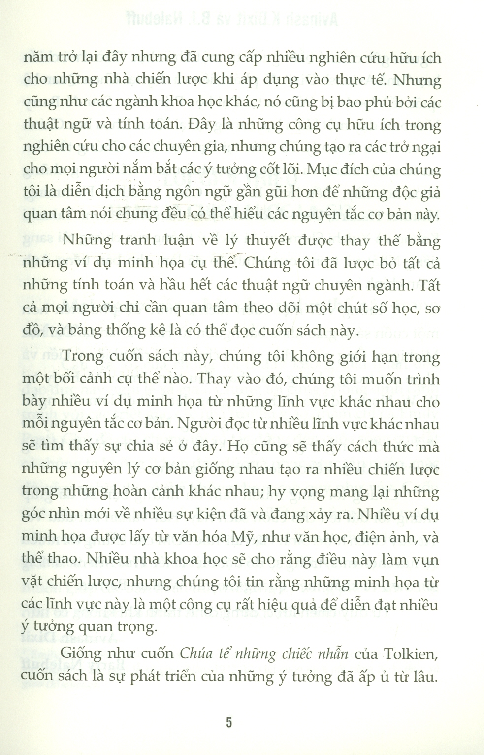 Tư Duy Chiến Lược - Lý Thuyết Trò Chơi Thực Hành