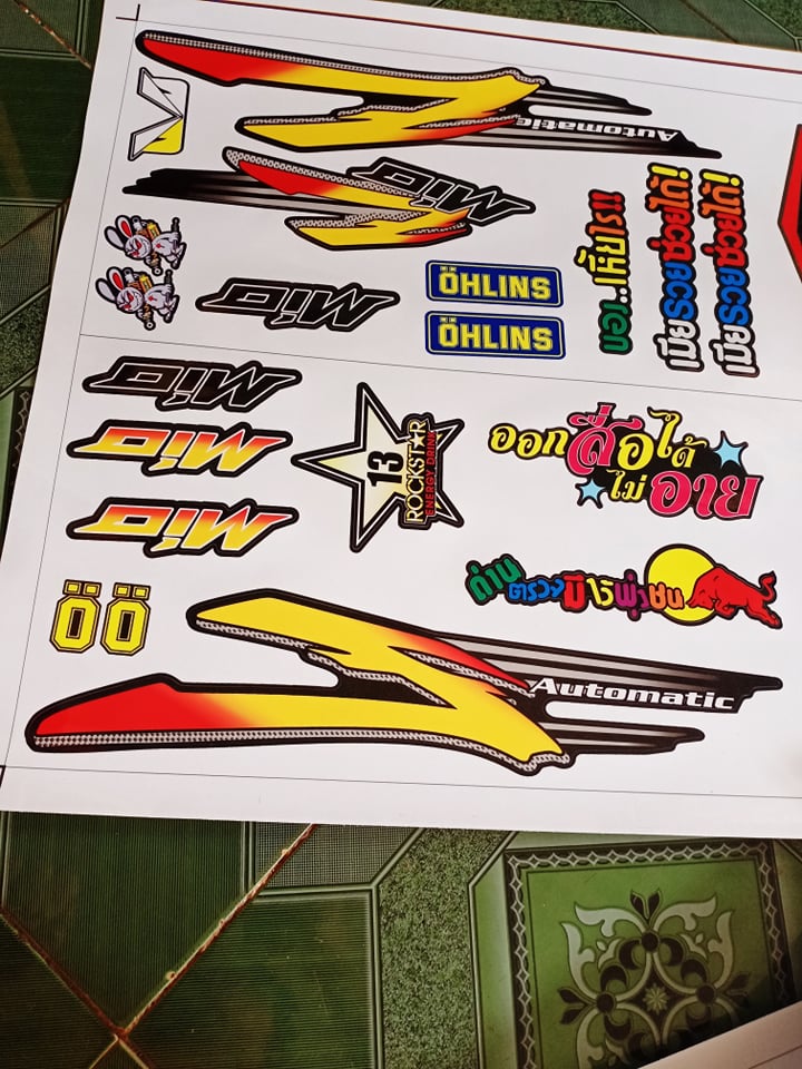 tem rời mio nhỏ chữ Z vàng xe đen