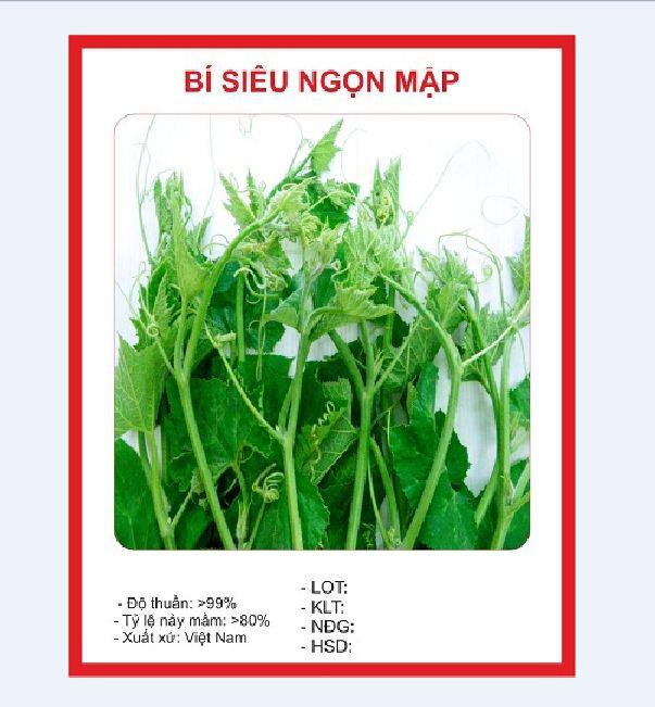Hạt giống Bí Ngọn Siêu Mập Cao Sản 10gr/gói