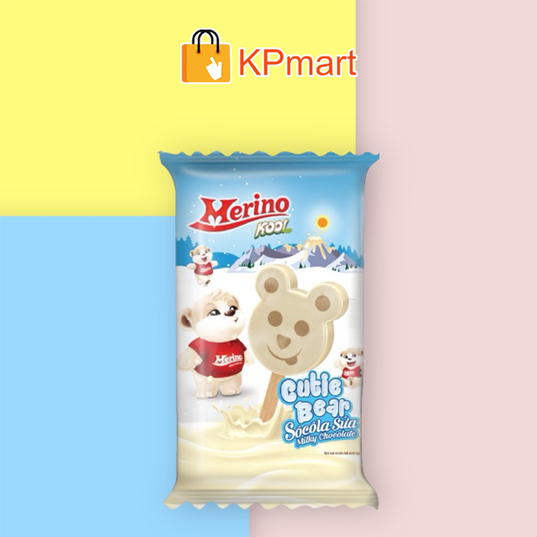(GIAO HỎA TỐC HCM) Kem gấu socola sữa Merino Kool Cutie Bear 64g