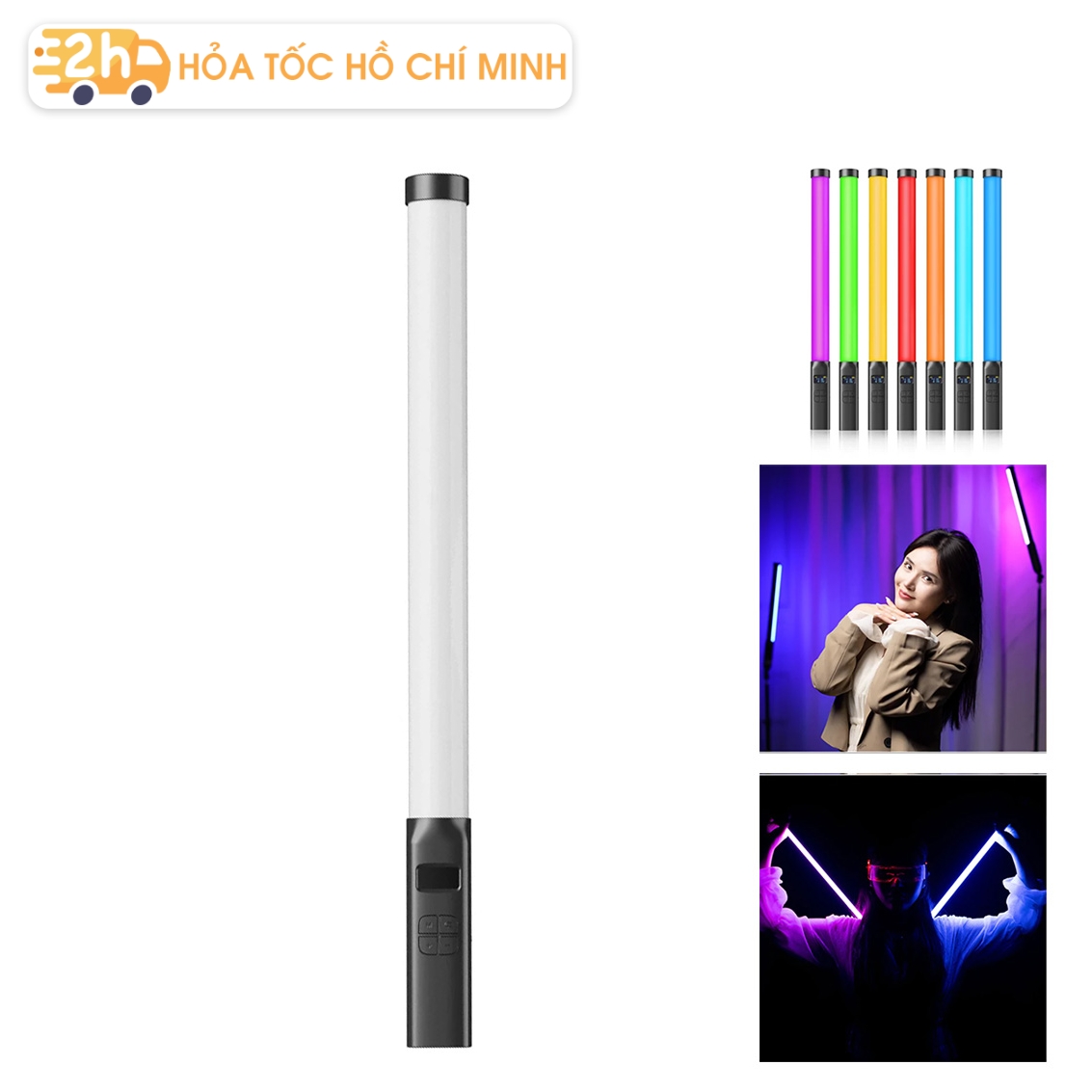 Đèn led cây cầm tay ulanzi vl119 rgb 119 bóng