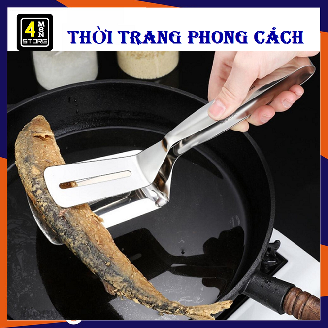 Kẹp gắp thức ăn inox - kẹp inox gắp nóng thức ăn không gỉ mẫu mới 2021