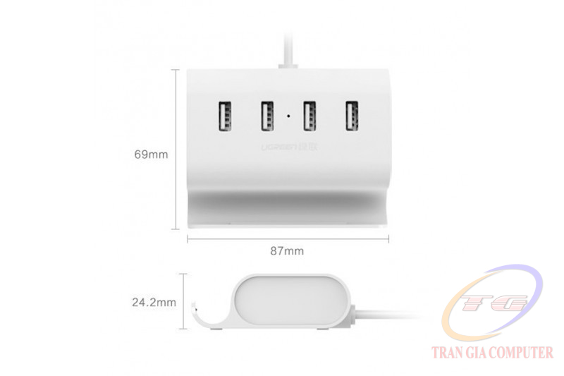 Bộ chia USB Type C ra 4 cổng USB 2.0 Ugreen 30288
